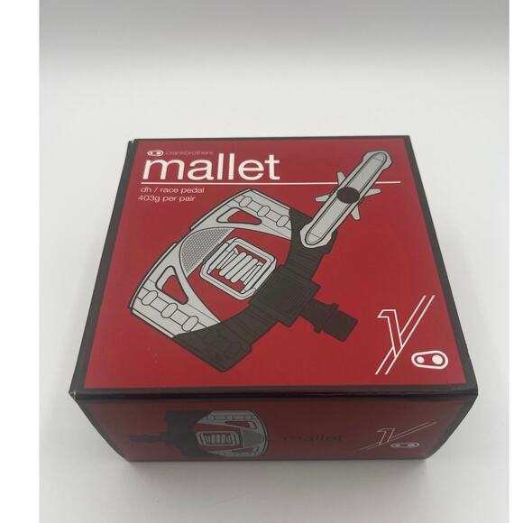 NWT Crank Brothers Mallet 1 DH Race Pedal 403g per pair Iron/Black - Picture 1 of 3